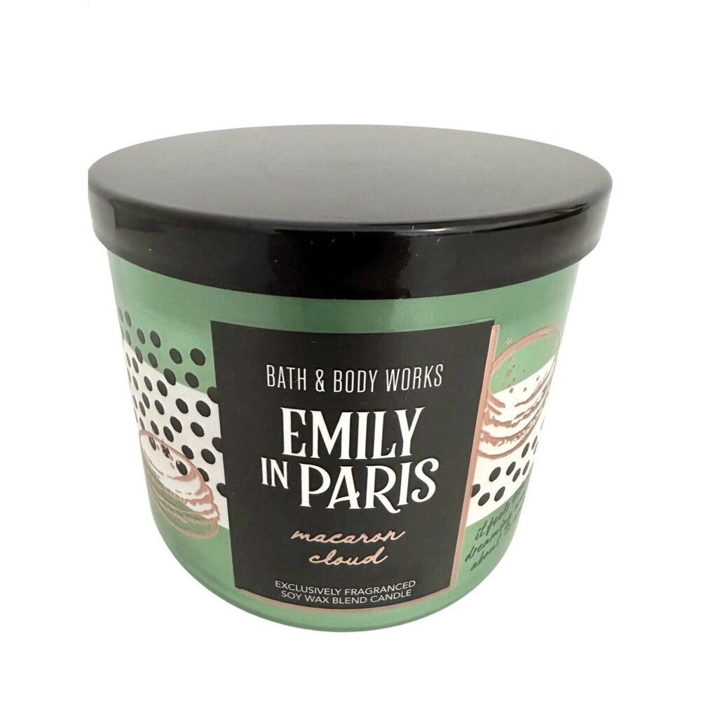 Bath & Body Works Emily In Paris MACARON CLOUD Candle Large 3-Wick 14.5 Oz